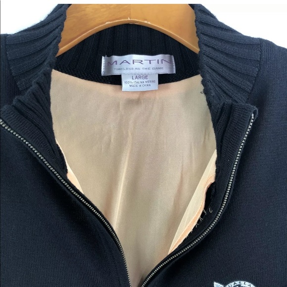 Dallas Mavericks Black Zip Sweater Vest Mens L - Picture 3 of 7